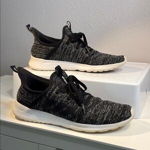 Adidas Cloudfoam Black and White Women’s Sneakers